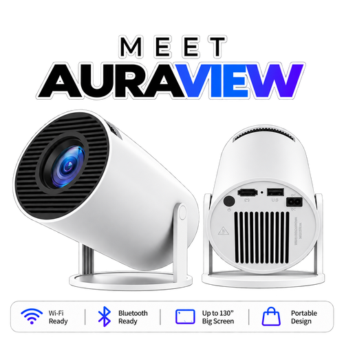 AURAVIEW mini projector